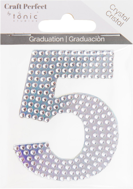 Craft Perfect Number Sticker -Crystal #5 - 5A002MKC-1GP0Y - 191648181388