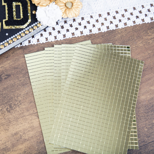 Craft Perfect Disco Tiles 5MM -Gold - 5A002MKY-1GP13 Craft Perfect Disco Tiles 5MM -Gold - 5A002MKY-1GP13