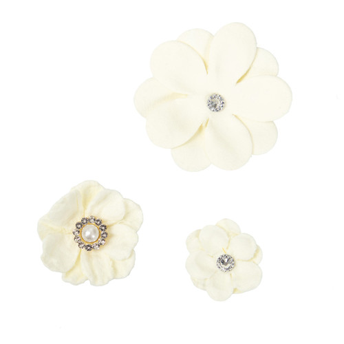 Craft Perfect Grad Flower Pack-Ivory - 5A002MKB-1GP0Z Craft Perfect Grad Flower Pack-Ivory - 5A002MKB-1GP0Z