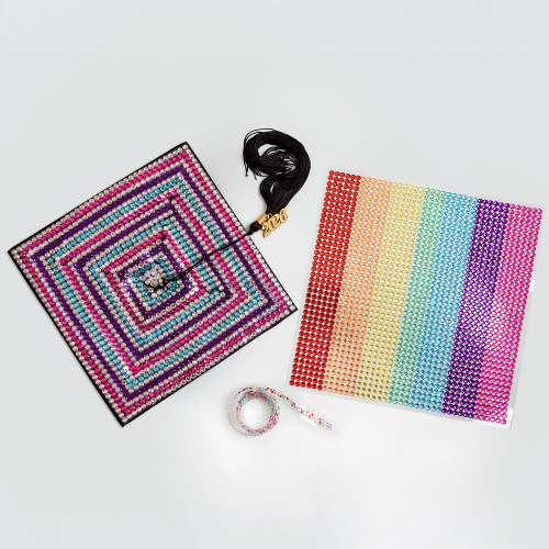 Jolee's Gem 10"X10" Gem Sheet 6MM-Rainbow - 5A002MKR-1GP11