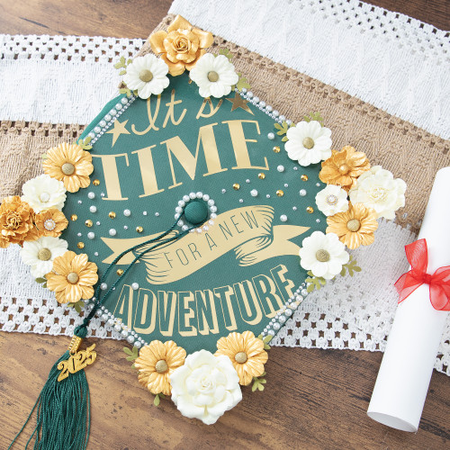 Craft Perfect Grad Cap Sticker-New Adventure - 5A002MKQ-1GP17 Craft Perfect Grad Cap Sticker-New Adventure - 5A002MKQ-1GP17