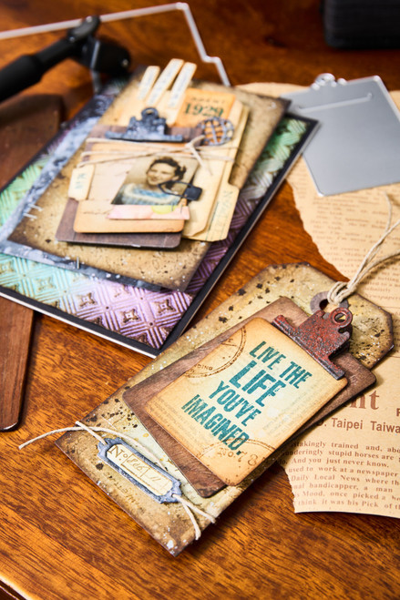 Sizzix Thinlits Die Set 24/Pkg by Tim Holtz-Vault Noteworthy - 5A002MWN-1GPBC