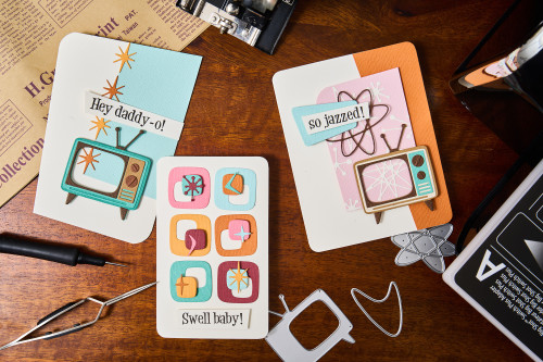 Sizzix Thinlits Die Set 31/Pkg by Tim Holtz-Vault Atomic Retro - 5A002MWC-1GPBJ