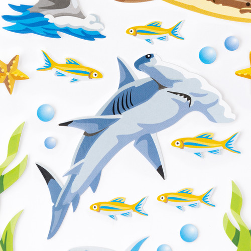12 Pack - Sticko Themed Stickers-Sharks - E5238225