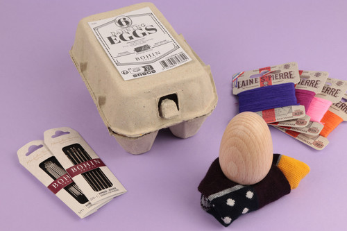 Bohin Limited Edition Darning Egg Set 6/pkg-Beechwood - 5A002WHH-1GX8X