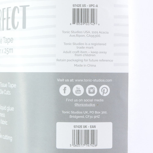 Craft Perfect Adhesive Double-Sided Tissue Tape-4.7"X82' - 9742E