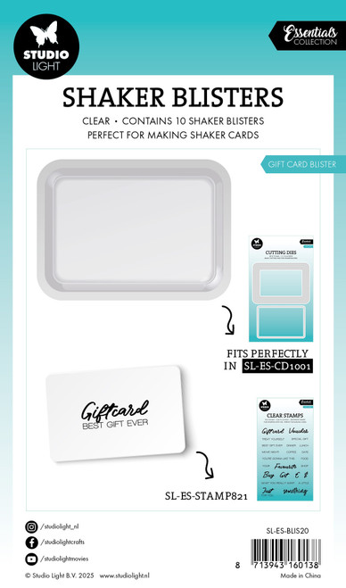 3 Pack - Studio Light Essentials Shaker Blister 10/Pkg-Gift Card - 5A002Y82-1GZ67