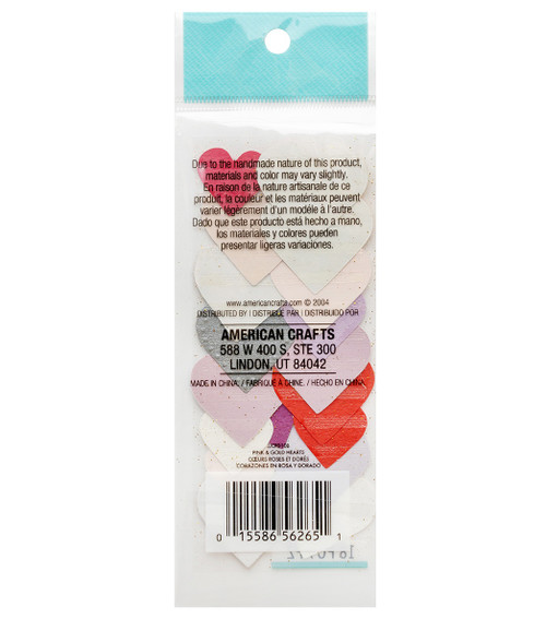 3 Pack - Jolee's By You Dimensional Stickers-Pink & Gold Hearts - JJCF010B 3 Pack - Jolee's By You Dimensional Stickers-Pink & Gold Hearts - JJCF010B