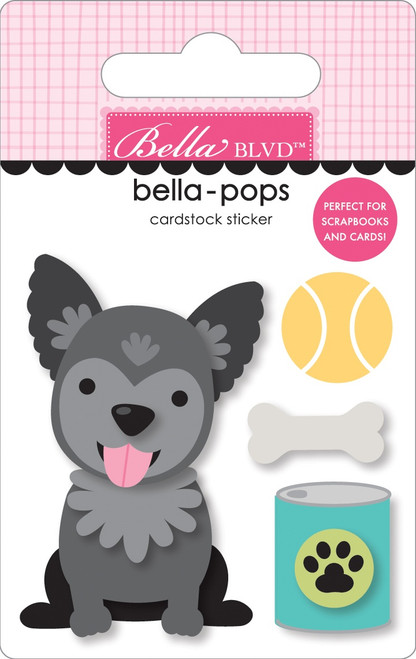 6 Pack - Bella Blvd Bow Wow Bella-Pops 3D Stickers-Baby Mio - 5A002XZM-1GYWH - 810176550793