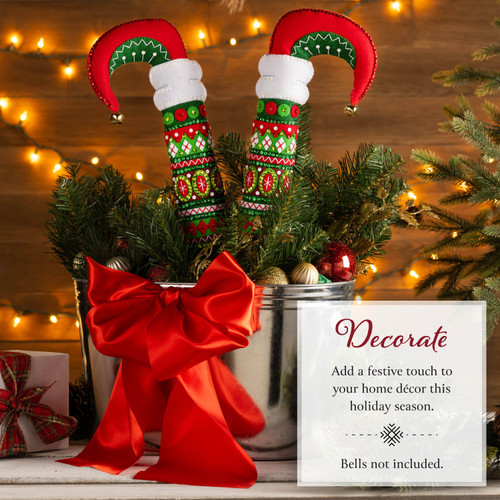 Bucilla Felt Dcor Applique Kit 6"x13"-Elf Legs Tree Pokes - 5A002YG9-1GZ9V