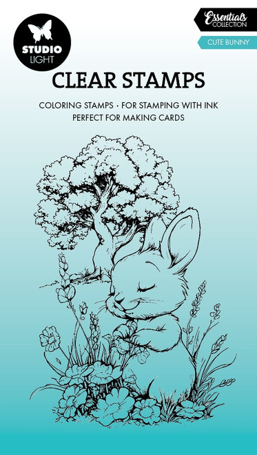3 Pack - Studio Light Essentials Clear Stamp-Cute Bunny - 5A002Y6J-1GZ45 - 8713943160855