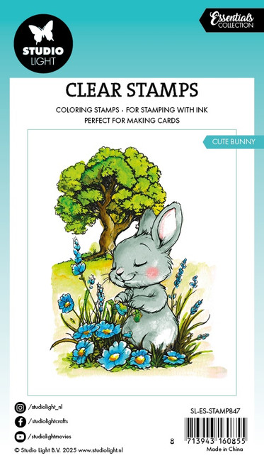 3 Pack - Studio Light Essentials Clear Stamp-Cute Bunny - 5A002Y6J-1GZ45