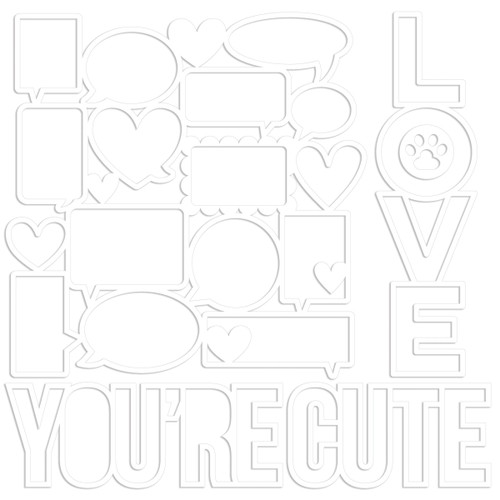 3 Pack - Bella Blvd Meow Cut-Outs-You're Cute - 5A002XZN-1GYXG