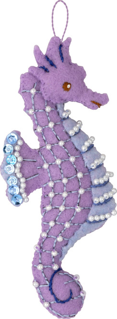 Bucilla Felt Ornaments Applique Kit Set Of 6-Santa's Sea Life 5A002YG8-1GZB0