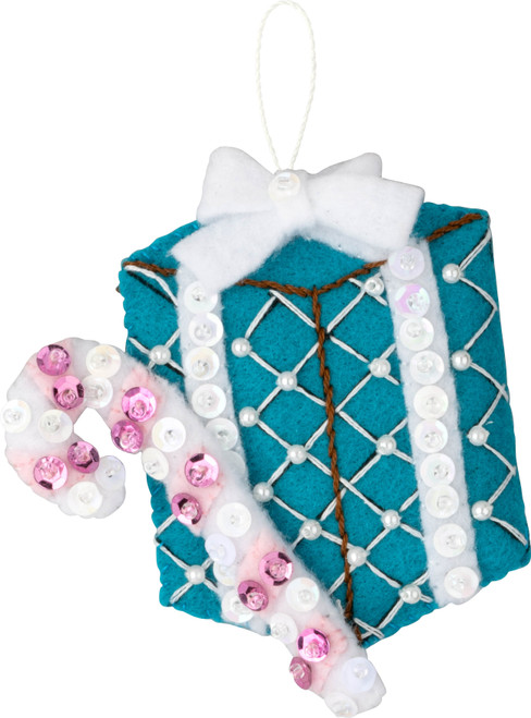 Bucilla Felt Ornaments Applique Kit Set Of 6-Santa's Sea Life - 5A002YG8-1GZB0