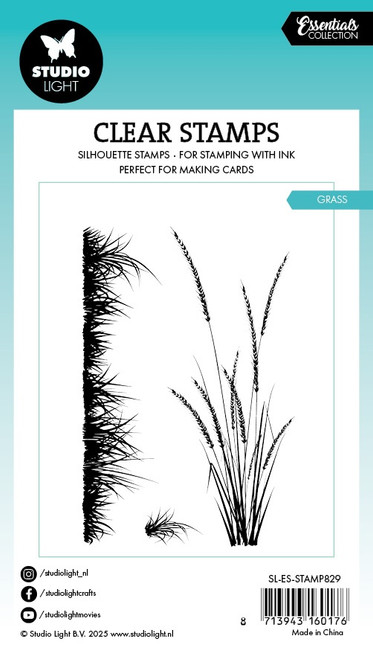 Studio Light Essentials Clear Stamps-Grass - 5A002Y5G-1GZ5P