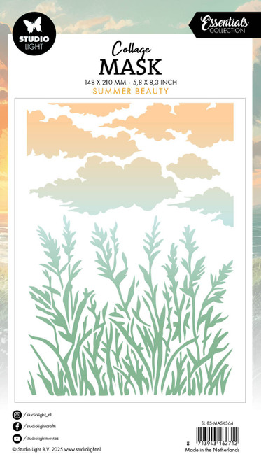 Studio Light Essentials Stencil 5.83"X8.27"-Summer Beauty - 5A002Y6B-1GZ5F