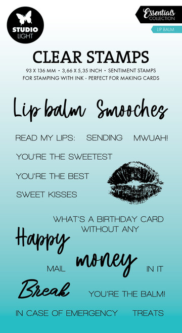 Studio Light Essentials Clear Stamps-Lip Balm - 5A002Y7H-1GZ5H - 8713943159859