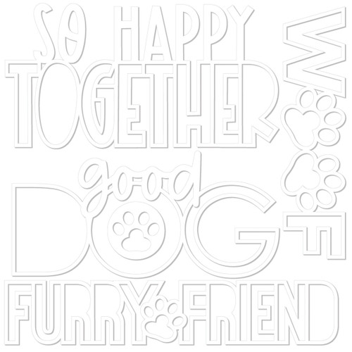 Bella Blvd Bow Wow Cut-Outs-Good Dog 5A002Y02-1GYW1
