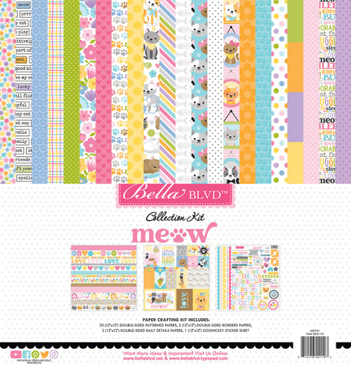 Bella Blvd Collection Kit 12"X12"-Meow - 5A002Y05-1GYW5 - 810176551103