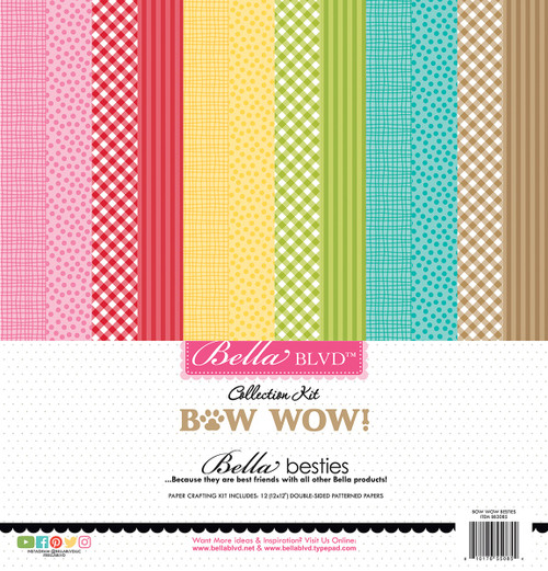 Bella Blvd Besties Collection Kit 12"X12"-Bow Wow - 5A002XZP-1GYWB - 810176550854