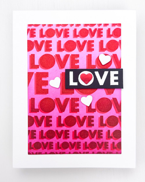 Hero Arts Stencil 6"X6"-Lots Of Love - 5A002Y13-1GYZ6
