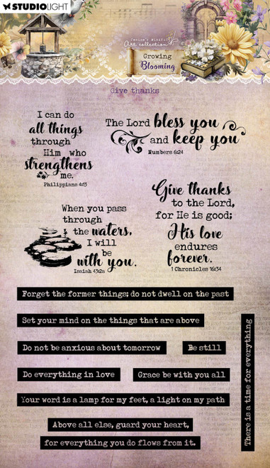 Jenine's Mindful Art Clear Stamp-Give Thanks, Growing & Blooming - 5A002Y5D-1GZ36 - 8713943160527