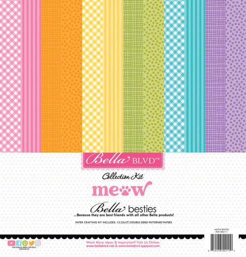 Bella Blvd Besties Collection Kit 12"X12"-Meow - 5A002XZZ-1GYX6 - 810176551110