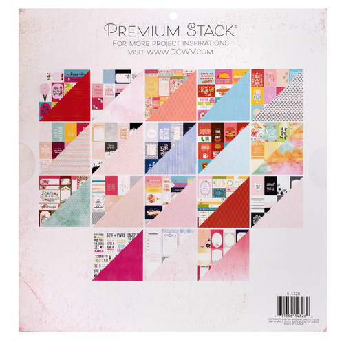 DCWV Double-Sided Cardstock Stack 12"X12" 36/Pkg-Tag Stack, 18 Designs/2 Each - PS614328 DCWV Double-Sided Cardstock Stack 12"X12" 36/Pkg-Tag Stack, 18 Designs/2 Each - PS614328