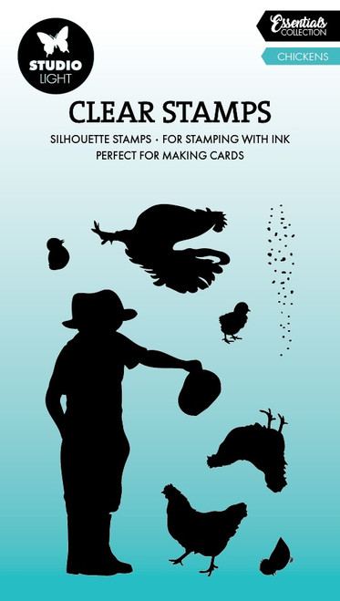 Studio Light Essentials Clear Stamps-Chickens - 5A002Y67-1GZ3F - 8713943160190