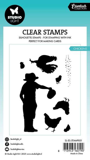Studio Light Essentials Clear Stamps-Chickens - 5A002Y67-1GZ3F