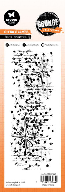 Studio Light Grunge Clear Stamp-Starry Background 5A002Y5L-1GZ3V