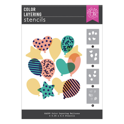 Hero Arts Color Layering Stencils-Balloons - 5A002Y1C-1GYYV - 085700947053