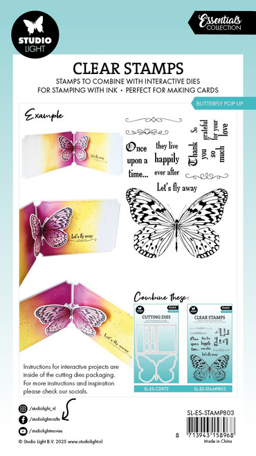 Studio Light Essentials Clear Stamps-Pop-Up - 5A002Y60-1GZ2W