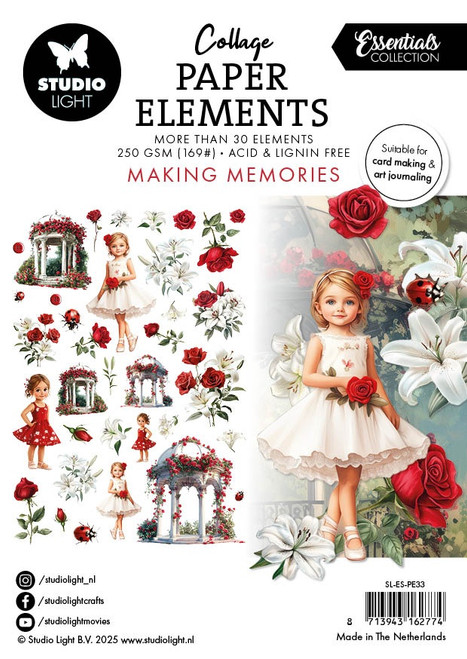 Studio Light Essentials Paper Elements 35/Pkg-Making Memories - 5A002Y62-1GZ4L - 8713943162774