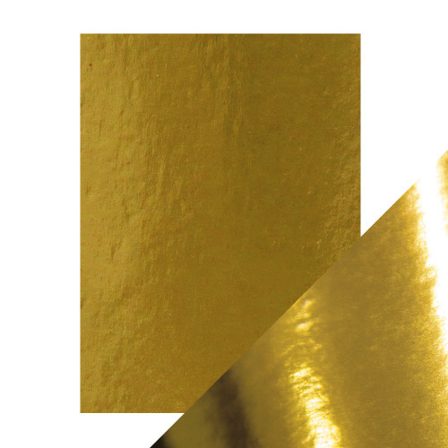 Craft Perfect Mirror Cardstock 8.5"X11" 5/Pkg-High Gloss Polished Gold - MIRRORG-9451E