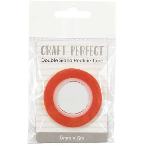 Craft Perfect Redline Tape .23"X5.5yds-Clear - 9732E - 5060517147327