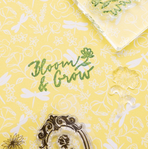 3 Pack - K&Company Antique Garden Acrylic Stamps 17/Pkg- - 30000086