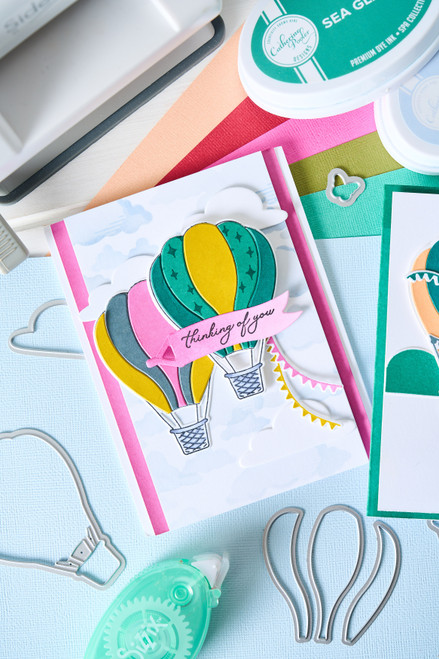 Sizzix A6 Layered Stencils 4/Pkg by Catherine Pooler-In The Clouds - 5A002MX1-1GP99