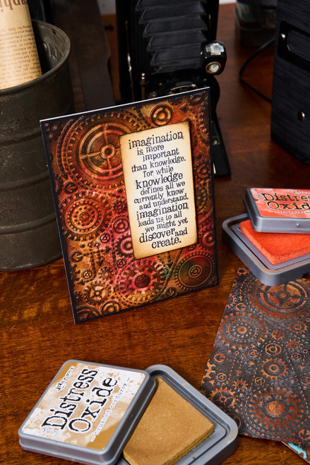 Sizzix Textured Impressions Embossing Folder by Tim Holtz-Vault Gears 5A002MWK-1GP9M