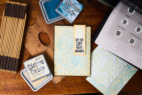 Sizzix Textured Impressions Embossing Folder by Tim Holtz-Vault Flourish - 5A002MX7-1GPC2