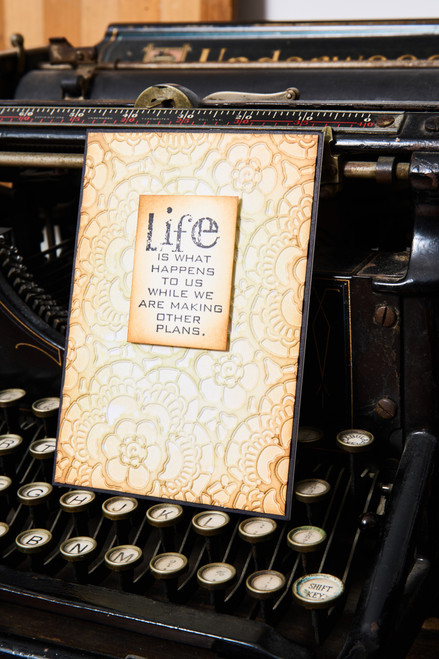 Sizzix Textured Impressions Embossing Folder by Tim Holtz-Vault Lace - 5A002MVW-1GPB4 Sizzix Textured Impressions Embossing Folder by Tim Holtz-Vault Lace - 5A002MVW-1GPB4