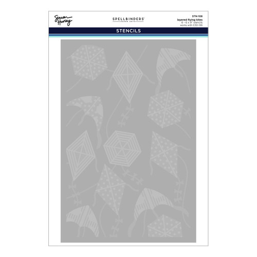 Spellbinders Layered Stencil By Simon Hurley-Flying Kites, Sky's The Limit - 5A002YGM-1GZB6 - 810176104323