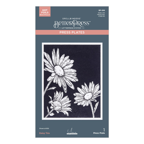 Spellbinders Press Plates By Yana Smakula-Daisy Trio, Yana's Daisies - 5A002YGG-1GZBB - 810176104361