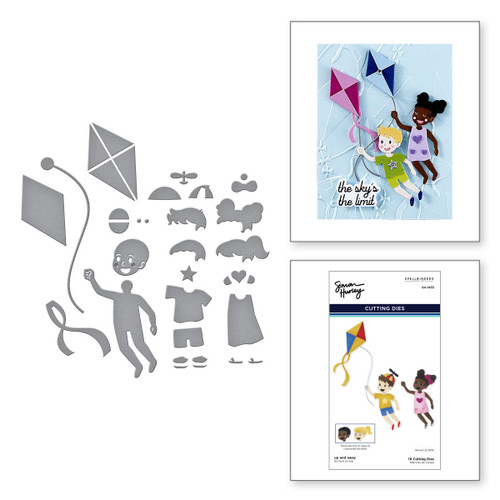 Spellbinders Etched Dies By Simon Hurley-Up And Away, Sky's The Limit - 5A002YGD-1GZBD Spellbinders Etched Dies By Simon Hurley-Up And Away, Sky's The Limit - 5A002YGD-1GZBD