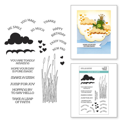 Spellbinders Clear Stamp Set-Jump For Joy Sentiments - 5A002YH5-1GZBF Spellbinders Clear Stamp Set-Jump For Joy Sentiments - 5A002YH5-1GZBF