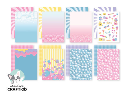 3 Pack - Creative Craftlab Friendz Paper Pad 5.83"X8.27"-Bubblicious - 5A002Y99-1GZ74