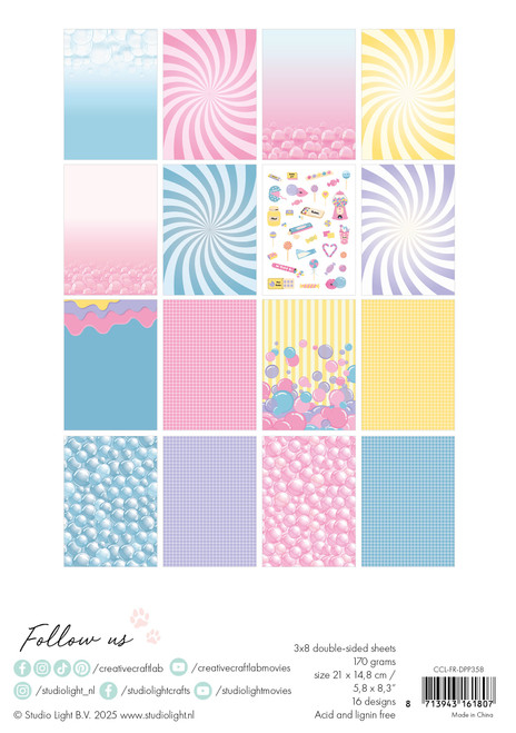 3 Pack - Creative Craftlab Friendz Paper Pad 5.83"X8.27"-Bubblicious - 5A002Y99-1GZ74