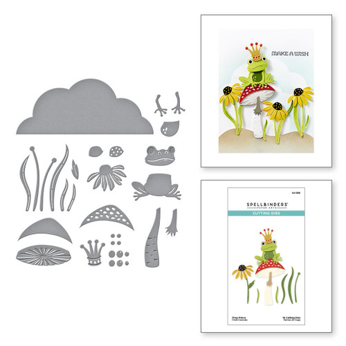 Spellbinders Etched Dies From Jump For Joy-Frog Prince - 5A002YGX-1GZBJ Spellbinders Etched Dies From Jump For Joy-Frog Prince - 5A002YGX-1GZBJ