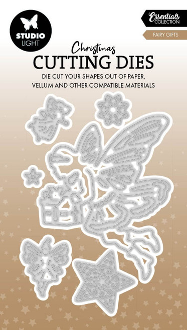 2 Pack - Studio Light Fairy Christmas Cutting Die-Fairy Gifts - 5A002Y9Z-1GZ6M - 8713943161067